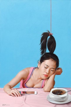 chicas chinas Painting - Diviértete en el camino a ser una sabia niña china.